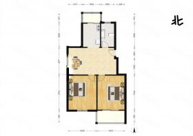 新城新苑 2室1厅1卫 80m&sup2;
