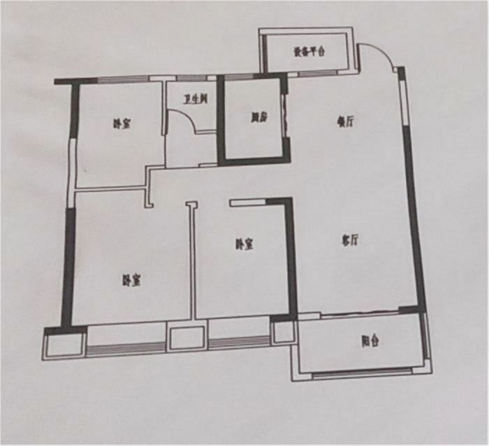 南通雅居乐花园 3室2厅1卫 99m&sup2;