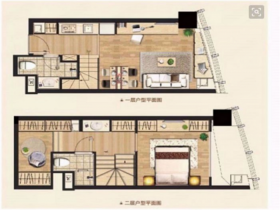 中南世纪城 2室1厅1卫 45m&sup2;