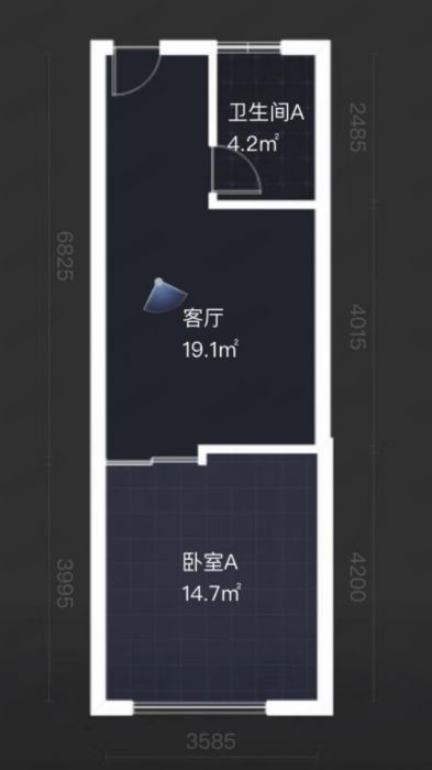宏景大厦 2室2厅1卫 56.3m&sup2;