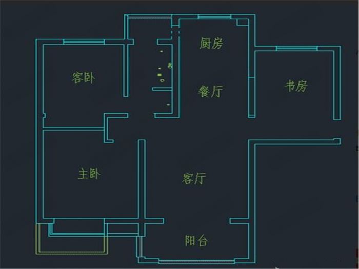 景瑞望府 3室2厅1卫 114m&sup2;