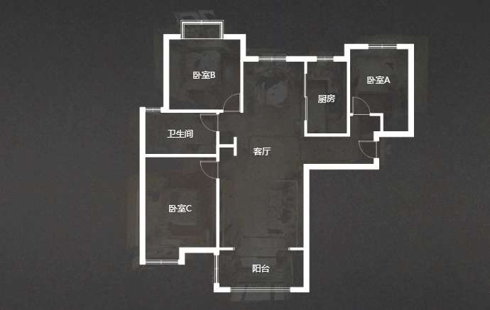 帝奥世伦名郡 3室2厅1卫 125.07m&sup2;