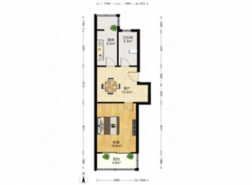 星辰花园 1室1厅1卫 52.02m&sup2;
