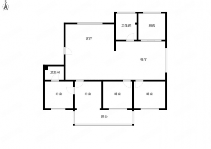 金鑫苑 4室2厅2卫 169.7m&sup2;