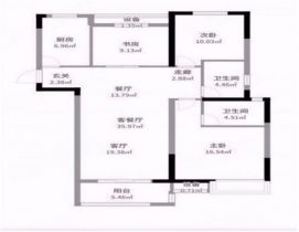 中海碧林湾 3室1厅1卫 108m&sup2;