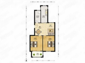 紫东南苑 2室1厅1卫 89.44m&sup2;