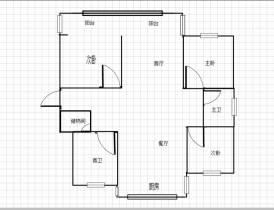 健康公寓 3室2厅2卫 148m&sup2;