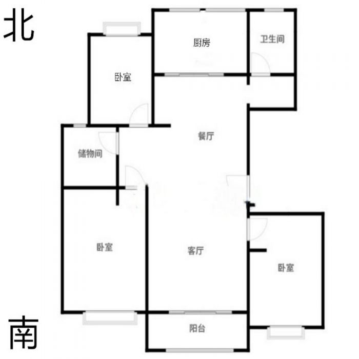 世纪新城 3室2厅2卫 129m&sup2;