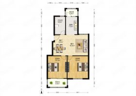 公园南苑 2室2厅1卫 96m&sup2;