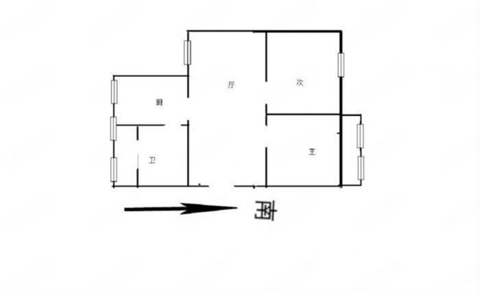 光明西村 2室1厅1卫 74m&sup2;