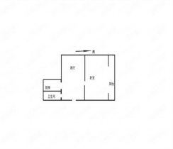 涌鑫八达通广场 1室1厅1卫 40m&sup2;
