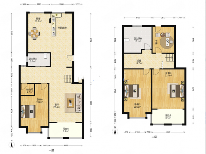 益兴名流府 4室2厅2卫 187.00m&sup2;