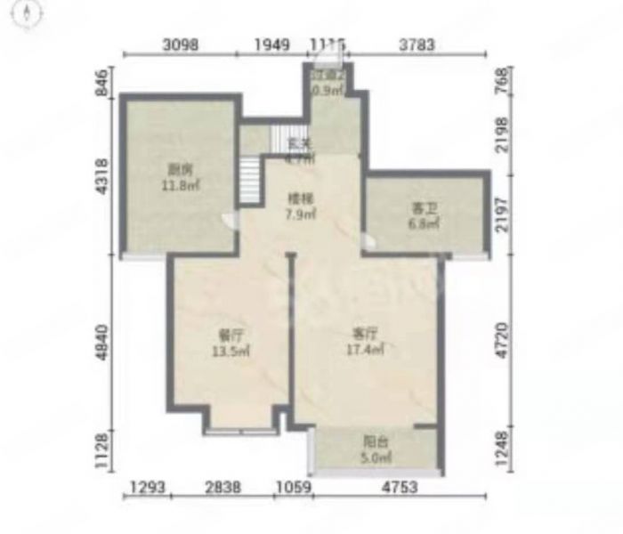 优山美地花园南区 3室2厅2卫 158.00m&sup2;