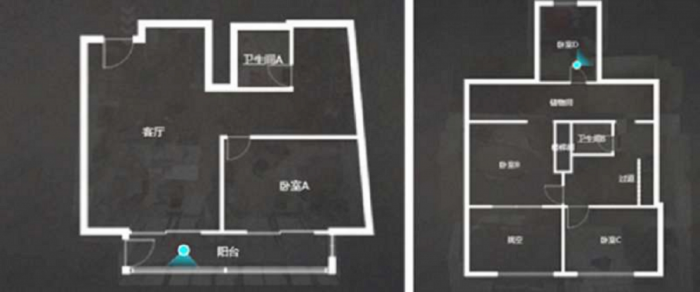 金海岸国际广场 3室1厅1卫 110m&sup2;
