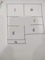 秦灶新村 2室1厅1卫 75m&sup2;
