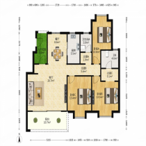 静海府 3室2厅2卫 128m&sup2;