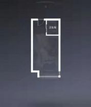 财富商城 1室1厅1卫 34m&sup2;