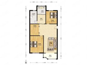 天都花苑 3室2厅1卫 105m&sup2;