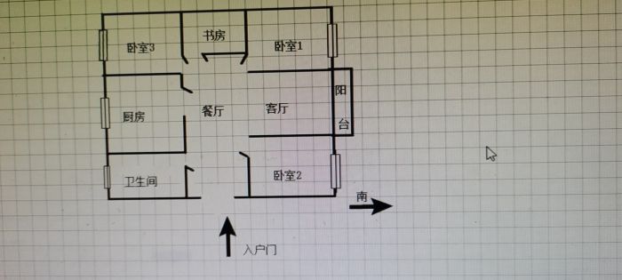 五山家园 4室2厅1卫 131m&sup2;