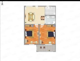 大南新村 2室2厅1卫 66m&sup2;