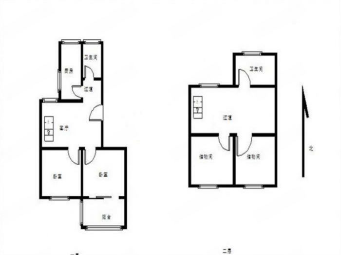 北濠桥东村 4室2厅2卫 140.00m&sup2;