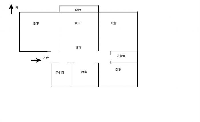 民安花苑 3室2厅1卫 125m&sup2;