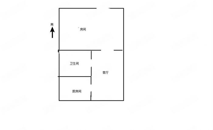 怡安花苑 1室1厅1卫 50m&sup2;