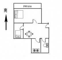 新建路新村 2室1厅1卫 56m&sup2;