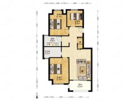 龙湖天宸源著 2室2厅1卫 98m&sup2;