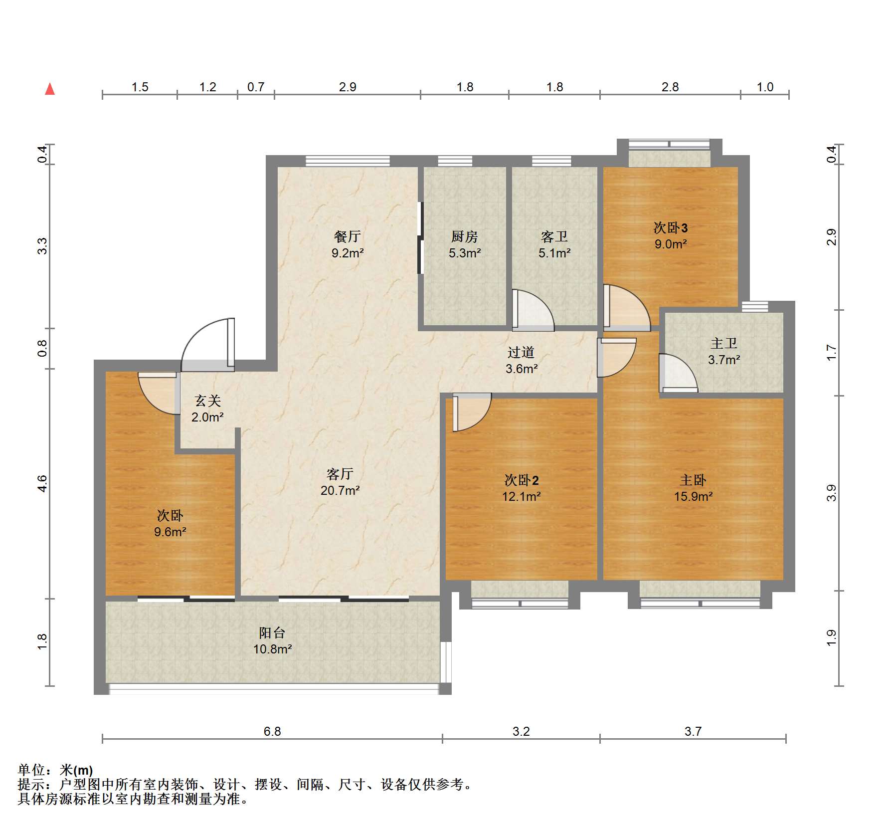 星湖泮 4室2厅2卫 142.26m&sup2;