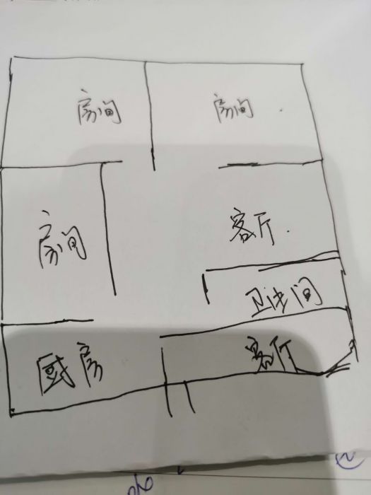 太阳鑫城 3室2厅1卫 119m&sup2;