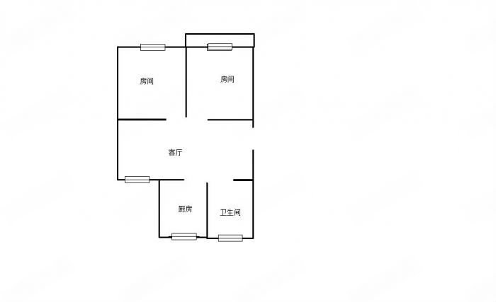富民新村(南通经济技术开发区) 2室1厅1卫 62.27m&sup2;