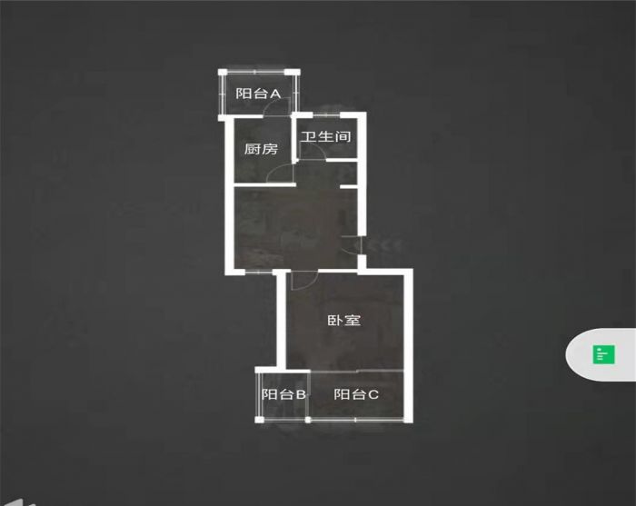 紫东花苑 1室1厅1卫 53.00m&sup2;