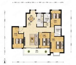 春风南岸东园 4室2厅2卫 140.00m&sup2;