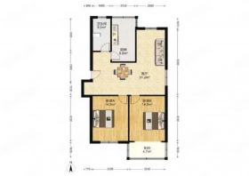 怡园新村 2室1厅1卫 92m&sup2;