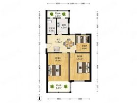北濠桥东村 3室2厅1卫 110m&sup2;