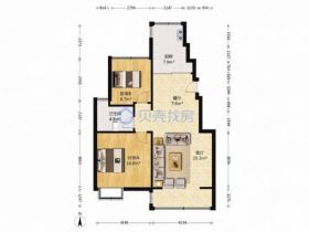 军山汇贤居 2室2厅1卫 91m&sup2;