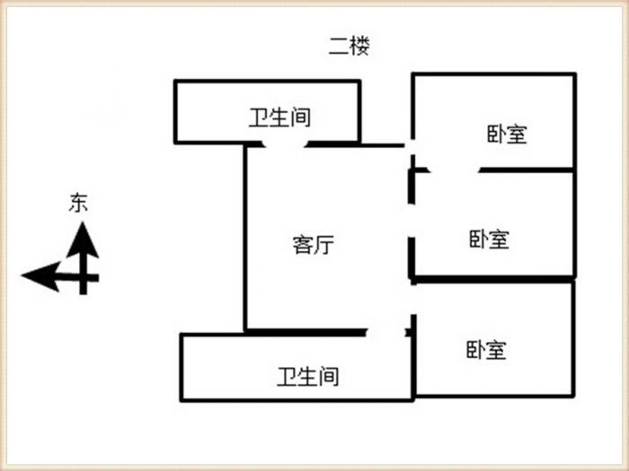 前景花苑 3室2厅1卫 131m&sup2;