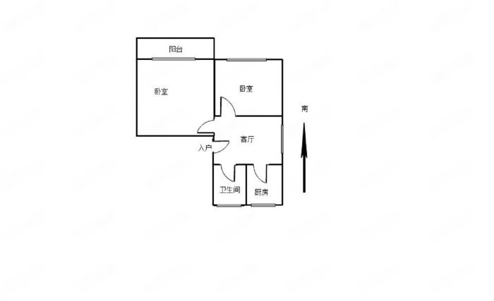城港新村 2室1厅1卫 62.87m&sup2;