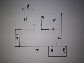 长航地中海花园 3室1厅1卫 110m²