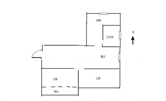 光明西村 2室1厅1卫 68m&sup2;