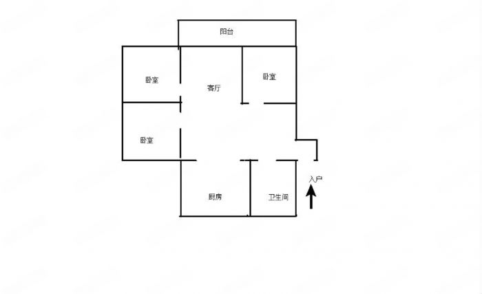 城港花苑 3室厅卫 126m&sup2;