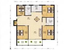 学田北苑 4室2厅2卫 158m&sup2;