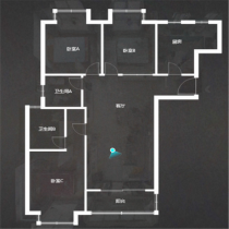 润华国际中心 3室1厅1卫 139.00m&sup2;