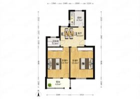 板桥南村东 2室1厅1卫 63.54m&sup2;