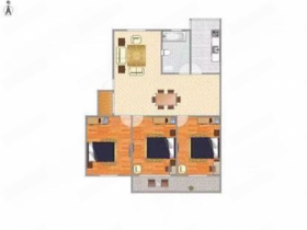 华侨花苑 4室1厅2卫 140m&sup2;