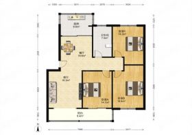 越江新村 3室2厅1卫 118.7m&sup2;