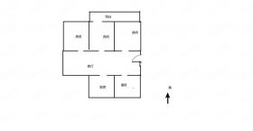 南川园 3室2厅1卫 92m&sup2;