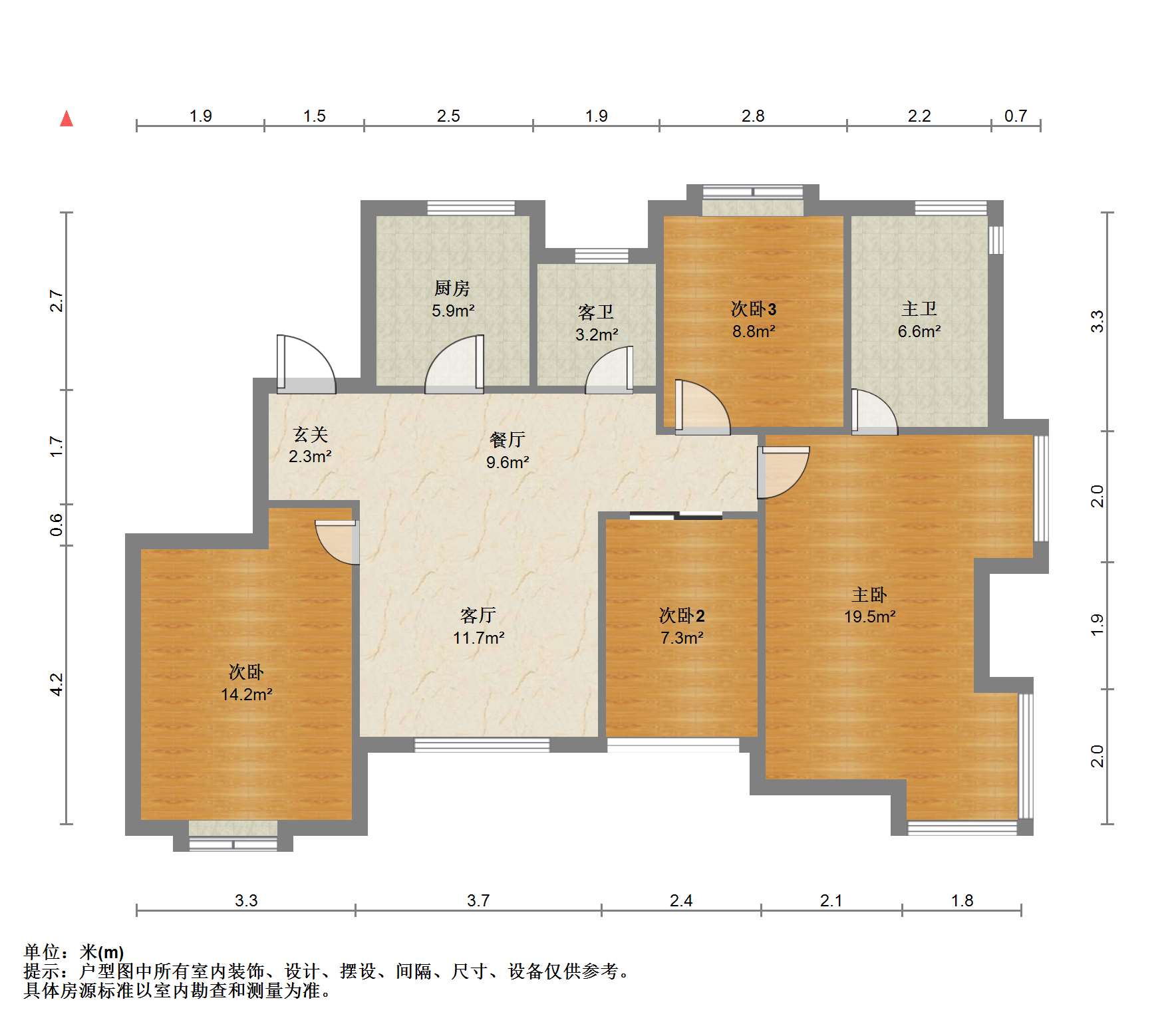 银河湾 4室2厅2卫 149.89m&sup2;