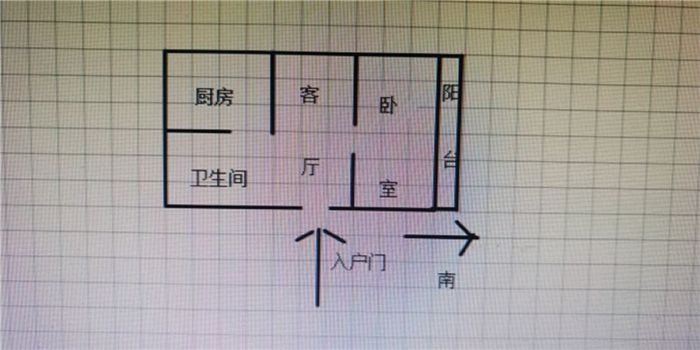 起凤园 1室1厅1卫 50m&sup2;